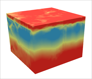 Example of a three-dimensional data array