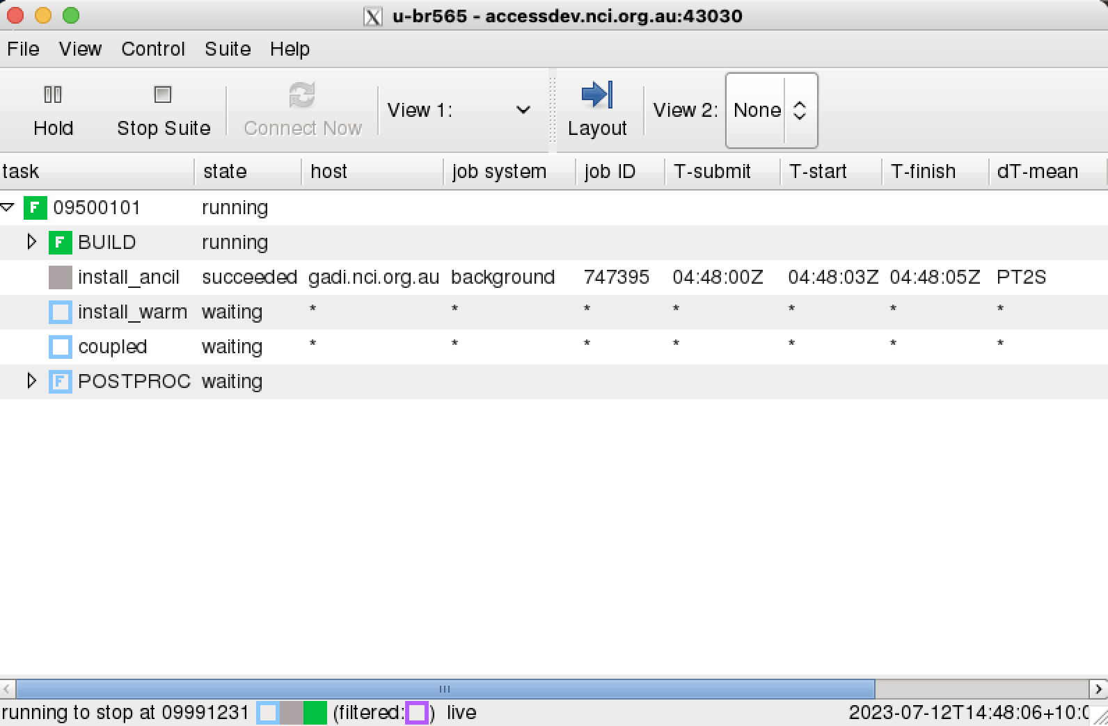 Cylc GUI